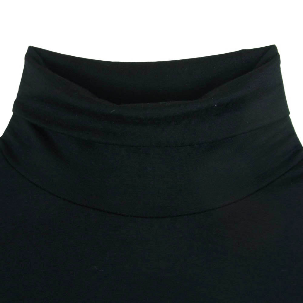 ユハ 10220606 WASHABLE WOOL TURTLE ウォッシャブル ウール タートルネック カットソー ブラック系 BLACK 4【中古】
