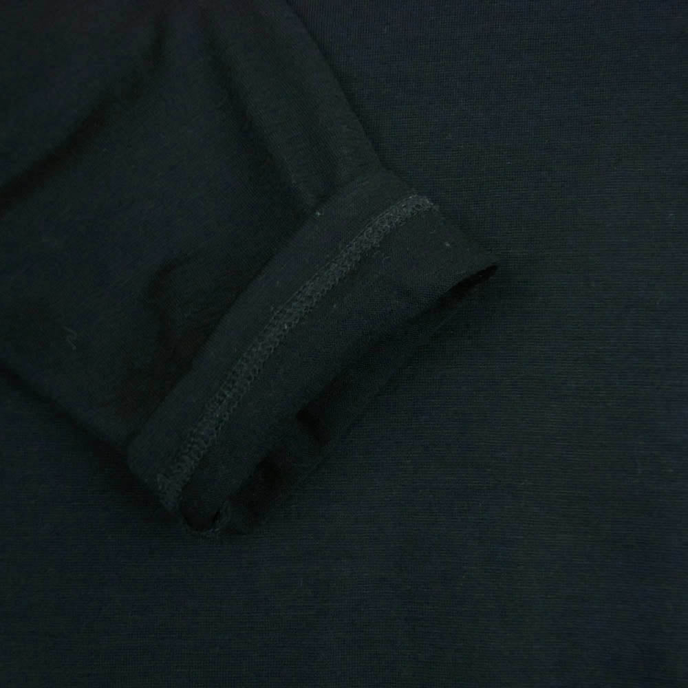 ユハ 10220606 WASHABLE WOOL TURTLE ウォッシャブル ウール タートルネック カットソー ブラック系 BLACK 4【中古】