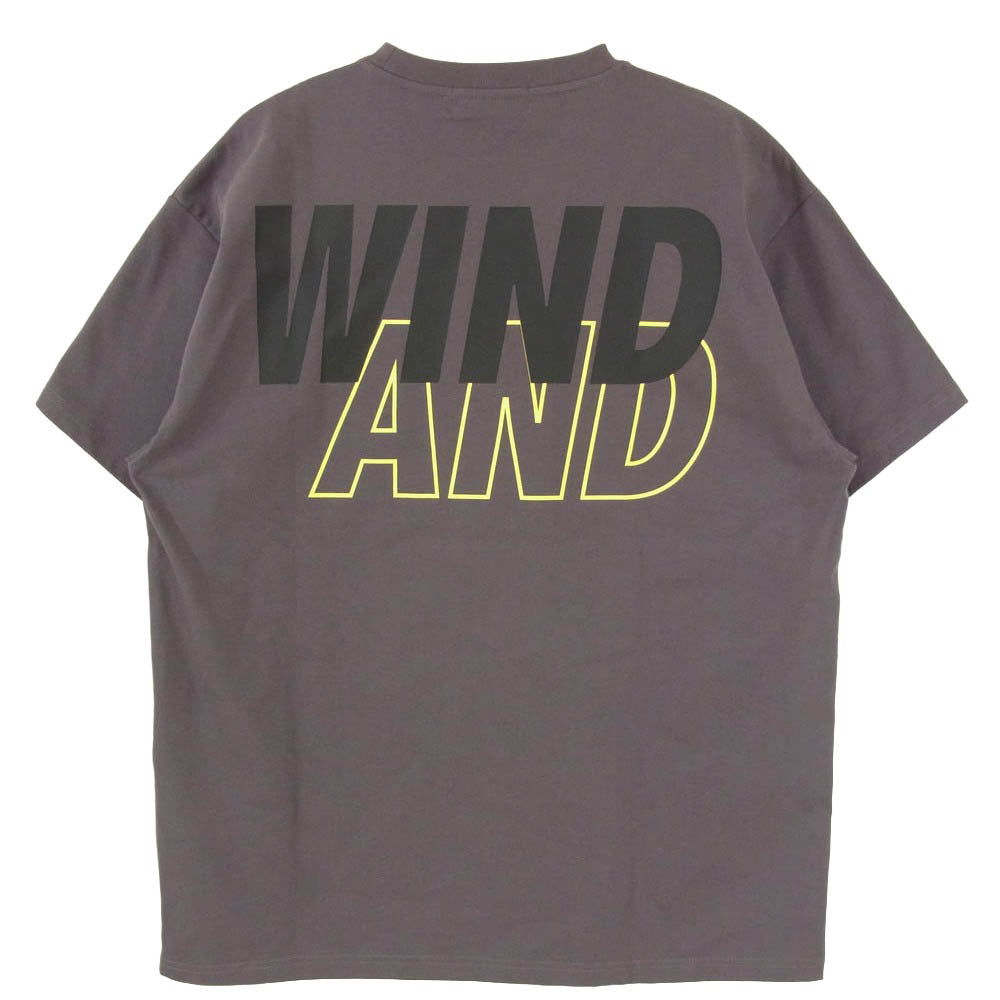 WIND AND SEA ウィンダンシー 24AW WDS-C-PLY-24-Q4-01 × PLAY LOGO TEE フロント プリント ロゴ Tシャツ 半袖カットソー グレー系 L【新古品】【未使用】【中古】