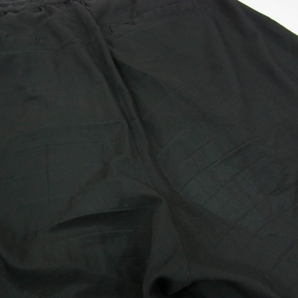 ユハ 10170807-2 SOFT EASY PANTS ポリエステル 無地 ソフト イージー ワイド パンツ ブラック系 3【中古】