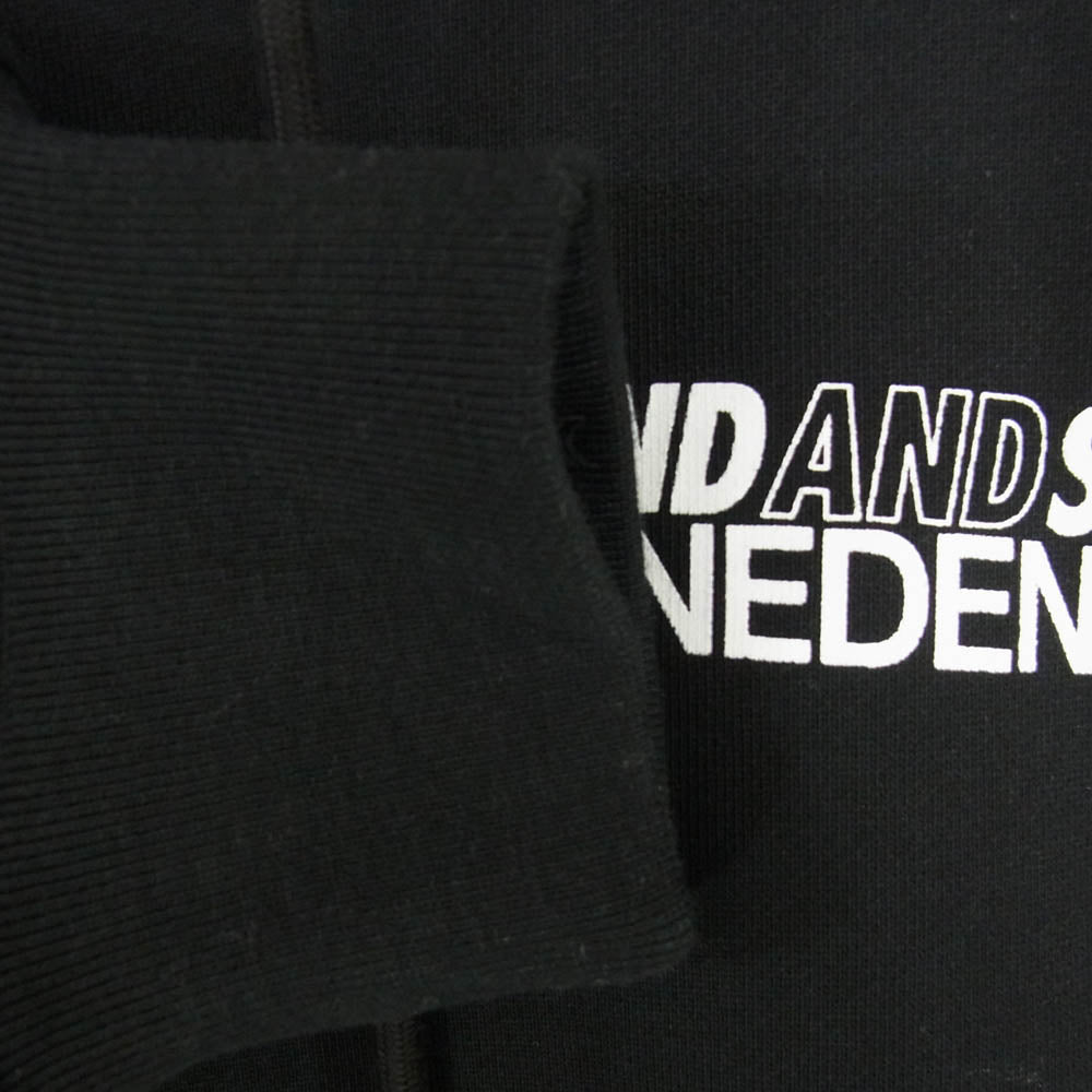 WIND AND SEA ウィンダンシー MINEDENIM マインデニム 24SS 24MND-WAS007-99-L2 ×MINEDENIM Photo Hoodie マインデニム フォト フーディー ロゴ プリント パーカー ブラック系 L【新古品】【未使用】【中古】