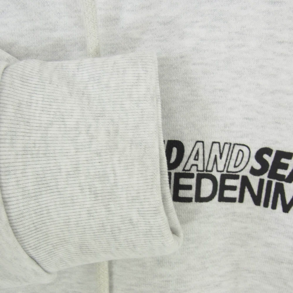 WIND AND SEA ウィンダンシー MINEDENIM マインデニム 24SS 24MND-WAS007-70-L2 ×MINEDENIM Photo Hoodie マインデニム フォト フーディー ロゴ プリント パーカー グレー系 L【新古品】【未使用】【中古】