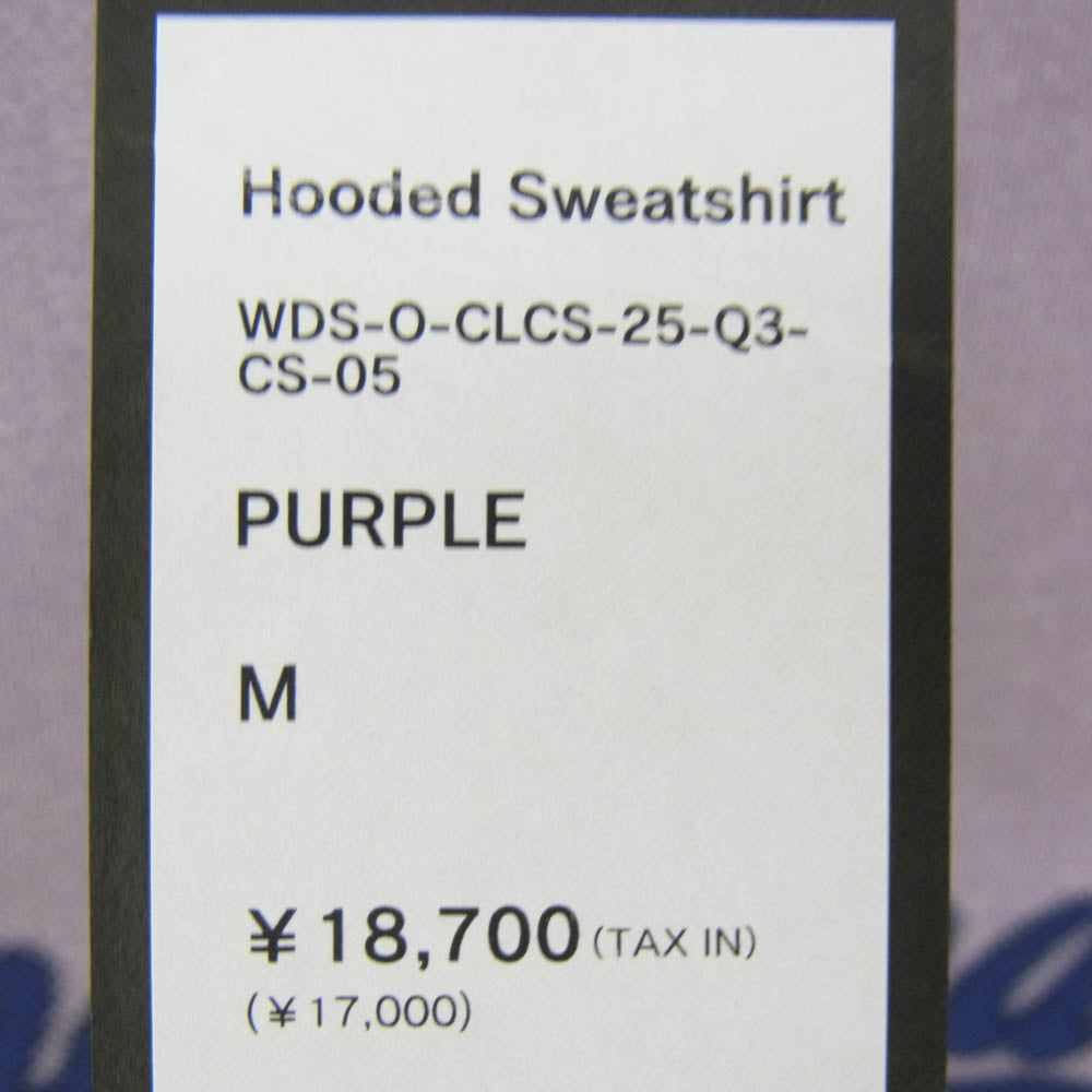 WIND AND SEA ウィンダンシー 25AW WDS-O-CLCS-25-Q3-CS-05 USED加工 Hooded Sweatshirt フェード加工 フロントプリント フーデッド スウェット シャツ プルオーバー パーカー M パープル系 M【新古品】【未使用】【中古】