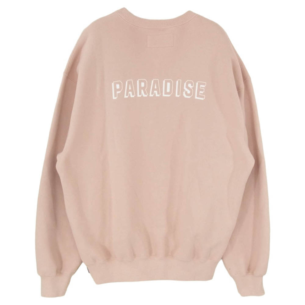 WACKO MARIA ワコマリア 26SS 26SS-WMC-SS08 MIDDLE WEIGHT SWEAT SHIRT アーチロゴ ミドルウェイトスウェットシャツ トレーナー ピンク系 L【新古品】【未使用】【中古】
