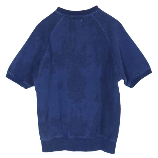 MINEDENIM マインデニム 26SS 2603-4004-35-L2 North Memphis College Logo S/S Crewneck Pullover ノース メンフィス カレッジロゴ ショートスリーブ クルーネック プルオーバー 半袖 スウェット ブルー系 L【新古品】【未使用】【中古】
