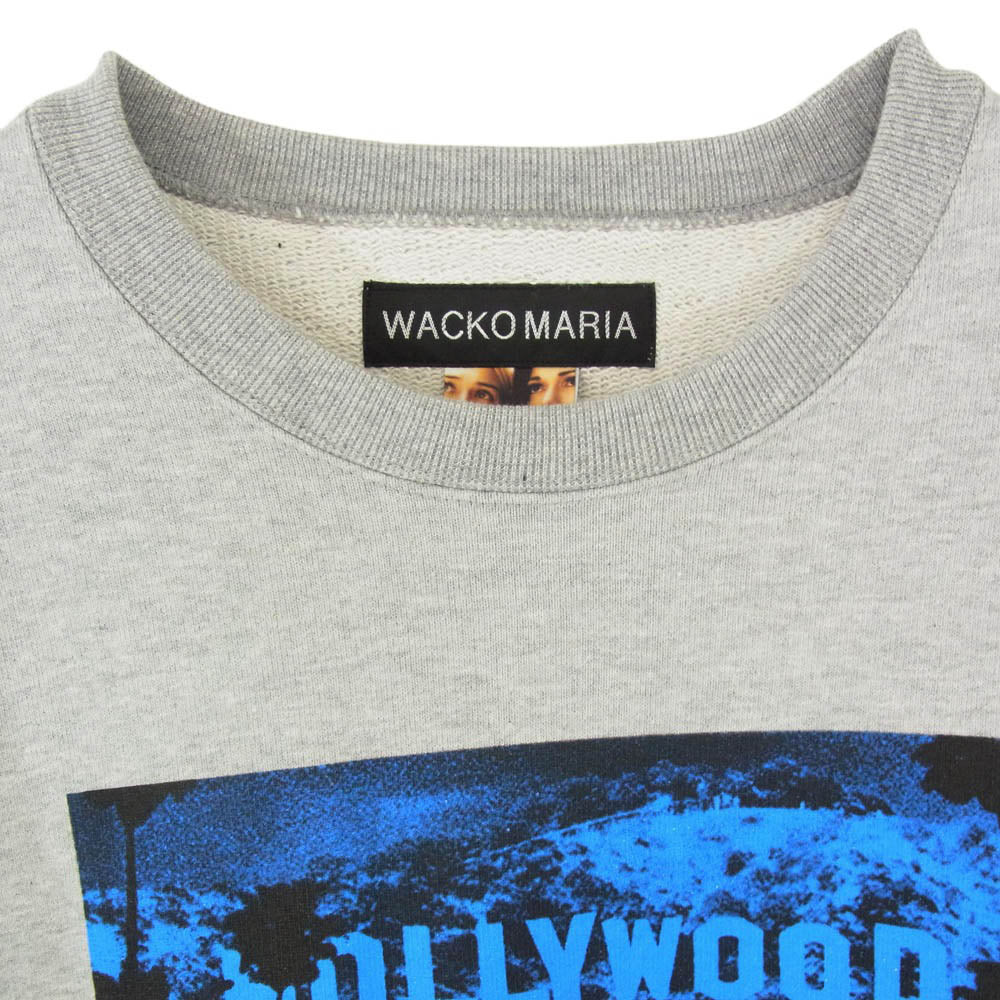 WACKO MARIA ワコマリア 26SS MD-WM-SS04 × MULHOLLAND DRIVE HEAVY WEIGHT CREW NECK SWEAT SHIRT ( TYPE-2 ) マルホランド ドライブ ヘビーウエイト クルーネック スウェットシャツ グレー系 M【新古品】【未使用】【中古】