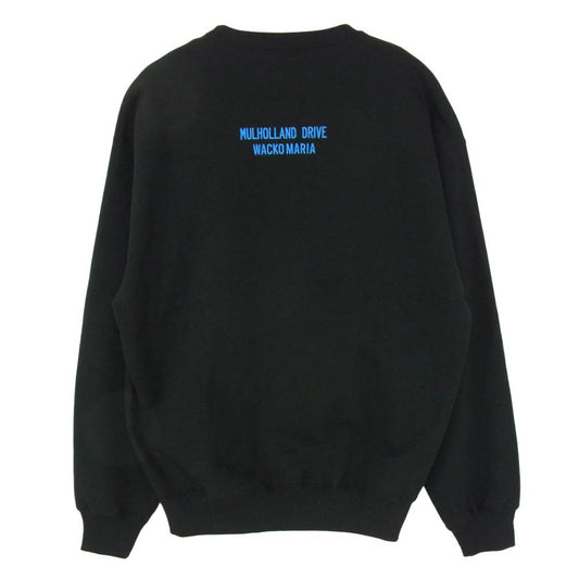WACKO MARIA ワコマリア 26SS MD-WM-SS04 × MULHOLLAND DRIVE HEAVY WEIGHT CREW NECK SWEAT SHIRT ( TYPE-2 ) マルホランド ドライブ ヘビーウエイト クルーネック スウェットシャツ ブラック系 M【新古品】【未使用】【中古】