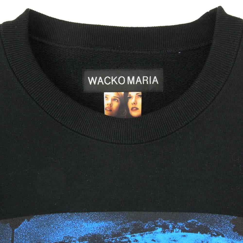 WACKO MARIA ワコマリア 26SS MD-WM-SS04 × MULHOLLAND DRIVE HEAVY WEIGHT CREW NECK SWEAT SHIRT ( TYPE-2 ) マルホランド ドライブ ヘビーウエイト クルーネック スウェットシャツ ブラック系 M【新古品】【未使用】【中古】