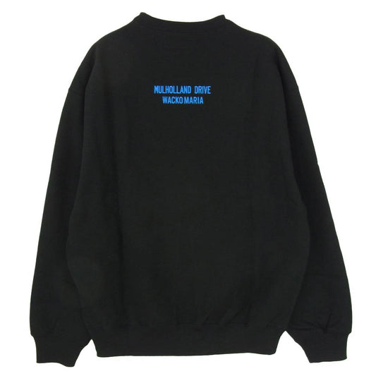 WACKO MARIA ワコマリア 26SS MD-WM-SS04 × MULHOLLAND DRIVE HEAVY WEIGHT CREW NECK SWEAT SHIRT ( TYPE-2 ) マルホランド ドライブ ヘビーウエイト クルーネック スウェットシャツ BLACK ブラック系 L【新古品】【未使用】【中古】