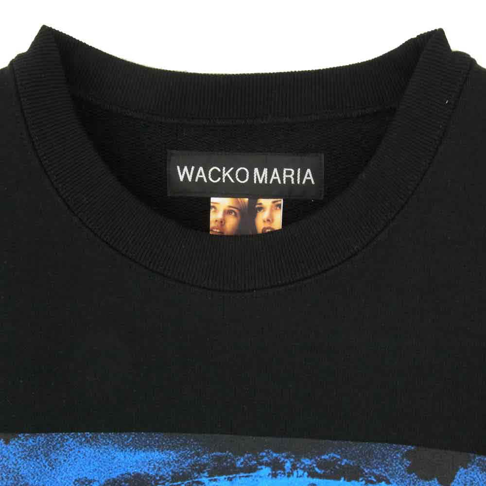 WACKO MARIA ワコマリア 26SS MD-WM-SS04 × MULHOLLAND DRIVE HEAVY WEIGHT CREW NECK SWEAT SHIRT ( TYPE-2 ) マルホランド ドライブ ヘビーウエイト クルーネック スウェットシャツ BLACK ブラック系 L【新古品】【未使用】【中古】