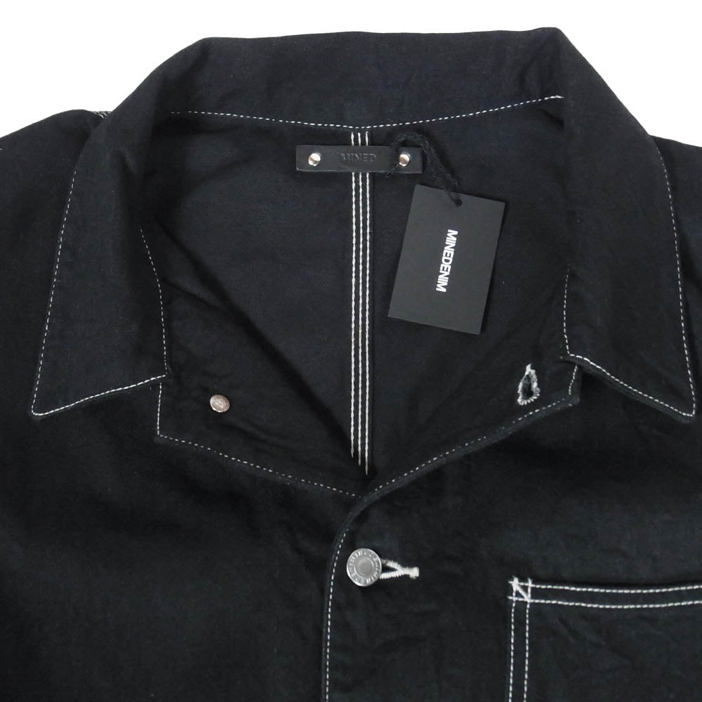 MINEDENIM マインデニム 26SS 2603-8001-91-032 Denim Engineer JKT デニム エンジニア カバーオール ジャケット ブラック系 3【新古品】【未使用】【中古】