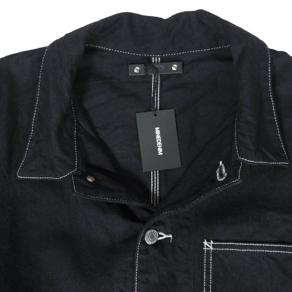 MINEDENIM マインデニム 26SS 2603-8001-91-022 Denim Engineer JKT デニム エンジニア カバーオール ジャケット ブラック系 2【新古品】【未使用】【中古】