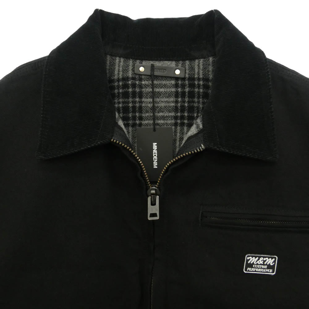MINEDENIM マインデニム M&M CUSTOM PERFORMANCE エムアンドエム カスタムパフォーマンス MND-MM81-99-L2 × M&M Black Denim Detroit Jacket エムアンドエム ブラック デニム デトロイト ジャケット ブラック系 L【新古品】【未使用】【中古】