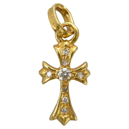 CHROME HEARTS クロムハーツ（原本無） 22K CRS BBYFAT P DMND A ベイビーファット アフターパヴェダイヤ チャーム ペンダントトップ ゴールド系【中古】