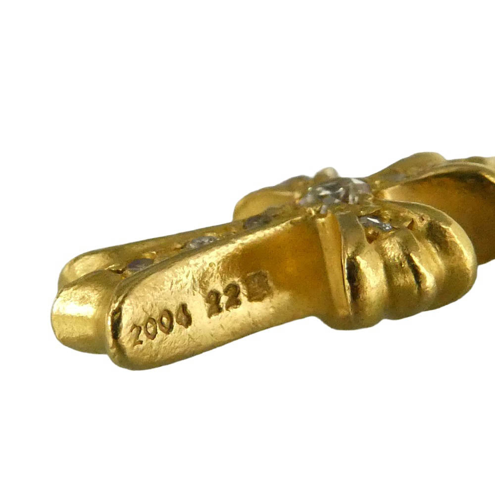 CHROME HEARTS クロムハーツ（原本無） 22K CRS BBYFAT P DMND A ベイビーファット アフターパヴェダイヤ チャーム ペンダントトップ ゴールド系【中古】