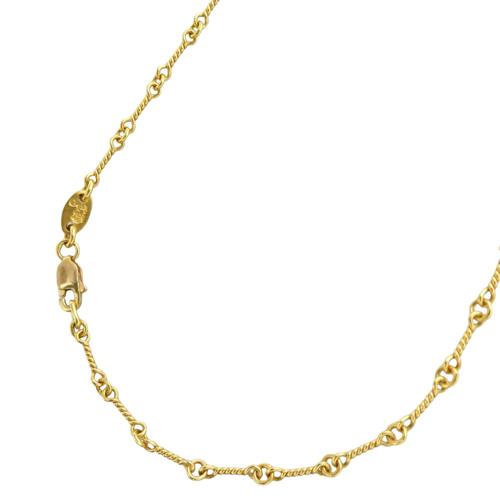 CHROME HEARTS クロムハーツ（原本無） OLD 22K NECKCHAIN ツイストチェーン ネックレス 16inch 16インチ ゴールド系【中古】
