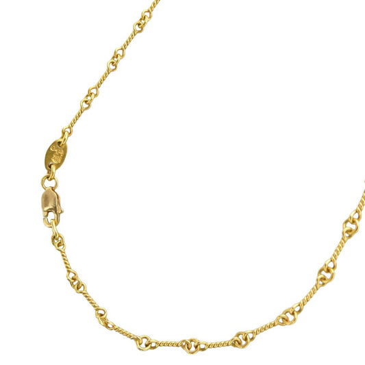 CHROME HEARTS クロムハーツ（原本無） OLD 22K NECKCHAIN ツイストチェーン ネックレス 16inch 16インチ ゴールド系【中古】