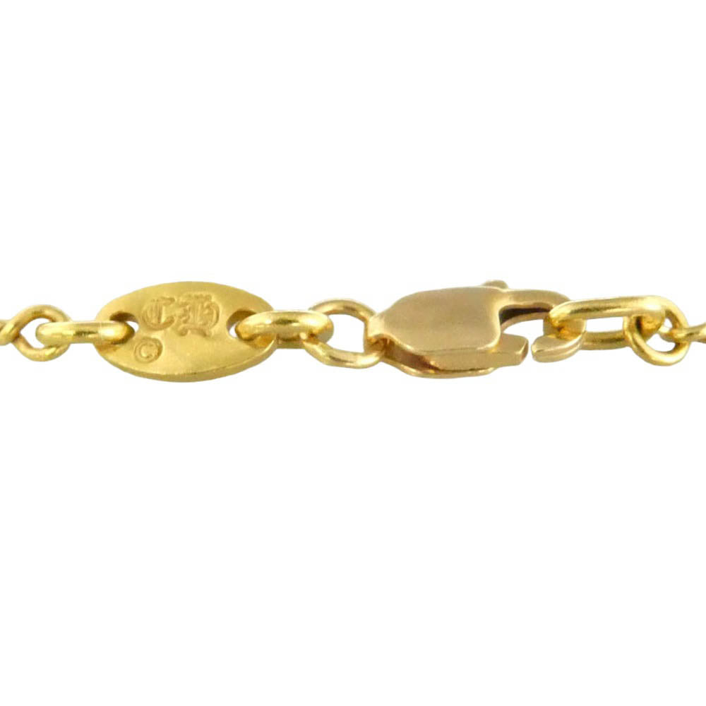 CHROME HEARTS クロムハーツ（原本無） OLD 22K NECKCHAIN ツイストチェーン ネックレス 16inch 16インチ ゴールド系【中古】