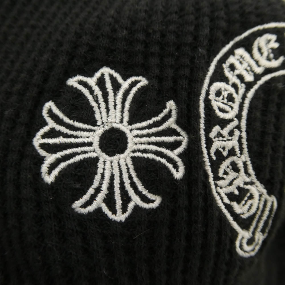CHROME HEARTS クロムハーツ（原本無） HORSESHOE THERMAL BEANIE ホースシューサーマルビーニー CHプラス 刺繍 ビーニー 帽子 ブラック系【中古】