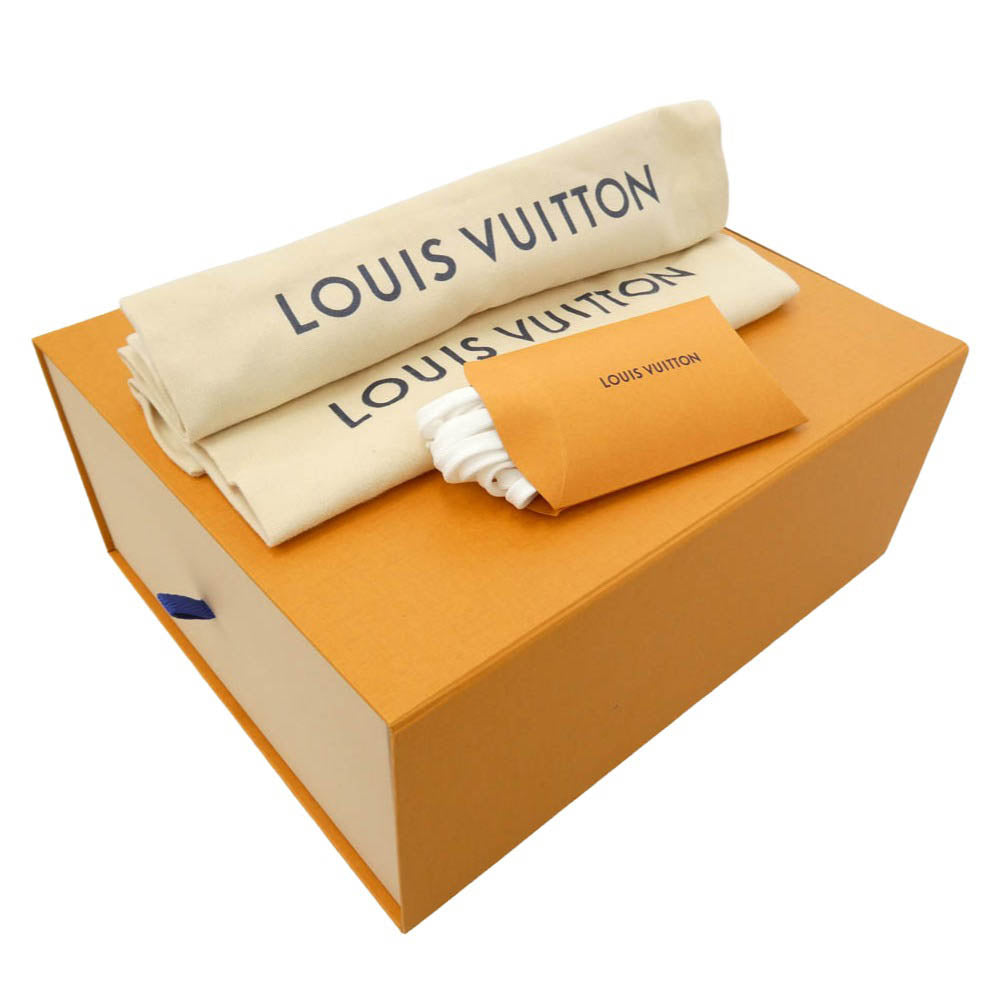 LOUIS VUITTON ルイ・ヴィトン MS0250 LVトレイナー ライン デニム モノグラム ローカット スニーカー ブルー系 9【極上美品】【中古】