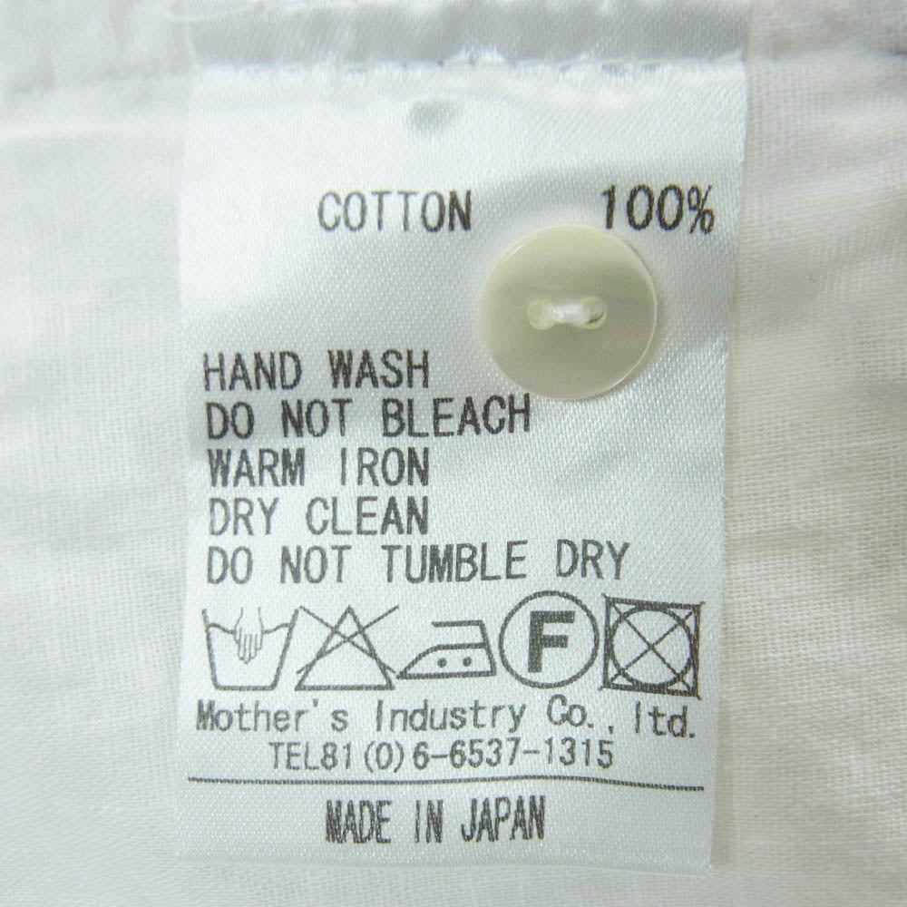 ミズイロインド 刺繍 切り替え ノースリーブ トップス ホワイト系 オフホワイト系 サイズ表記なし【中古】