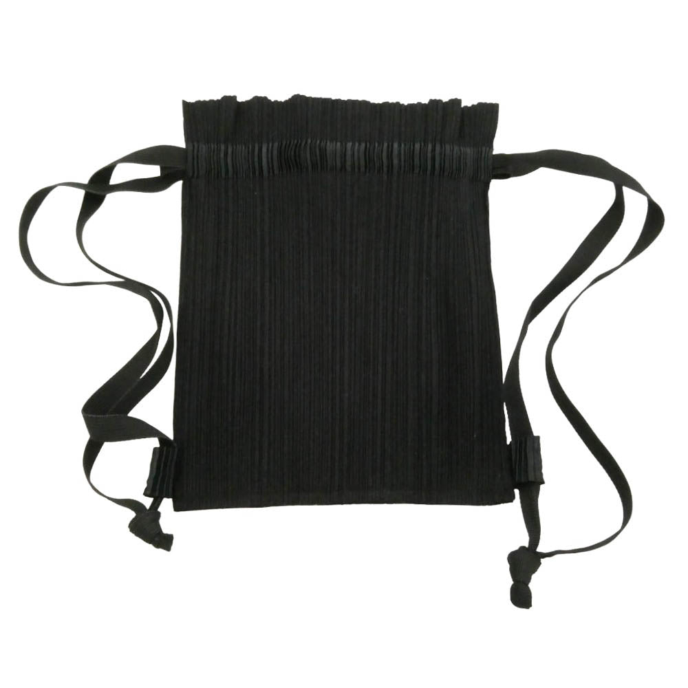 PLEATS PLEASE プリーツプリーズ イッセイミヤケ PP04-AG031 プリーツ加工 起毛 ナップザック ブラック ブラック系【中古】