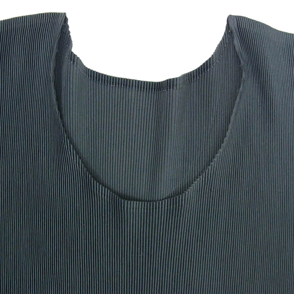 PLEATS PLEASE プリーツプリーズ イッセイミヤケ PP21FK302 プリーツ加工 細プリーツ カットソー 半袖 グレー系 3【中古】