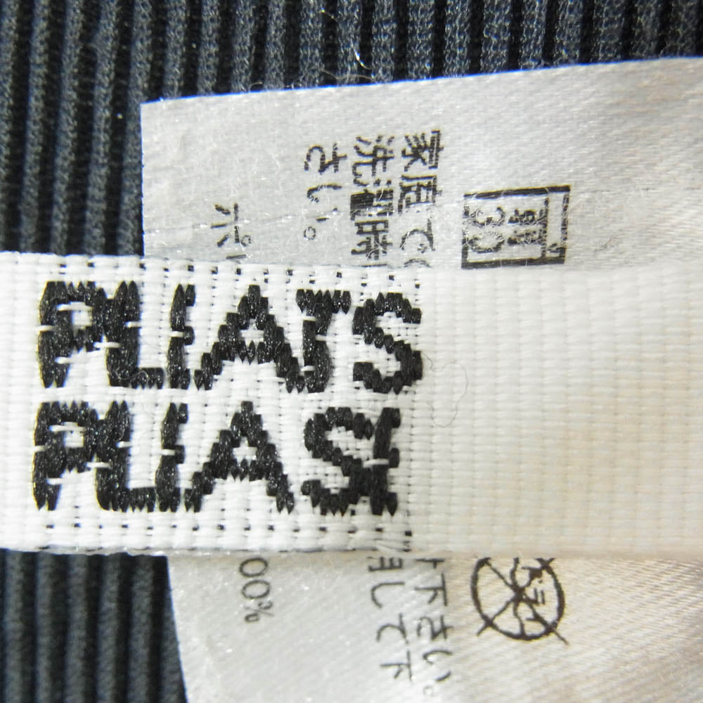PLEATS PLEASE プリーツプリーズ イッセイミヤケ PP21FK302 プリーツ加工 細プリーツ カットソー 半袖 グレー系 3【中古】