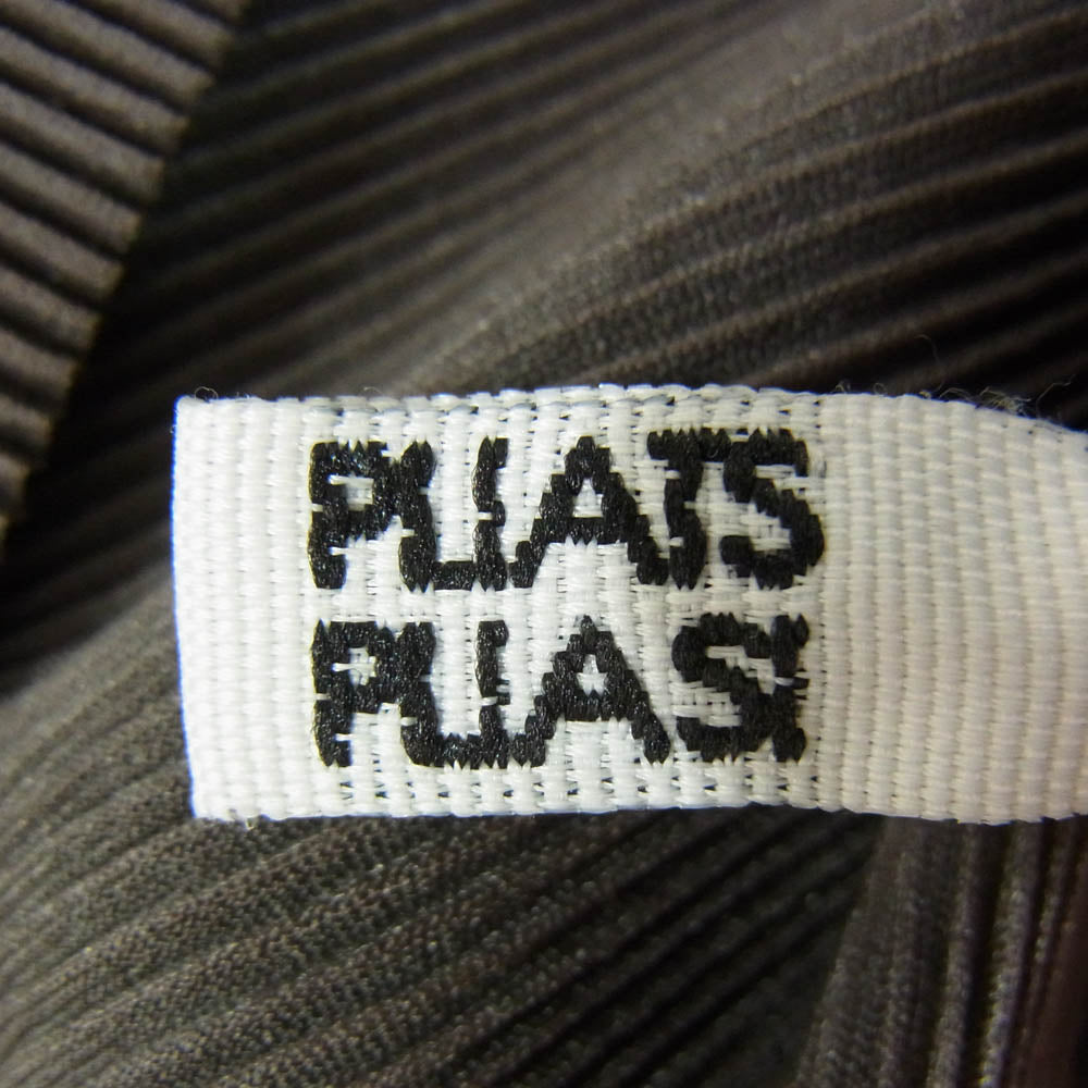 PLEATS PLEASE プリーツプリーズ イッセイミヤケ PP31-FK402 プリーツ加工 細プリーツ カットソー 半袖 ブラウン系 3【中古】