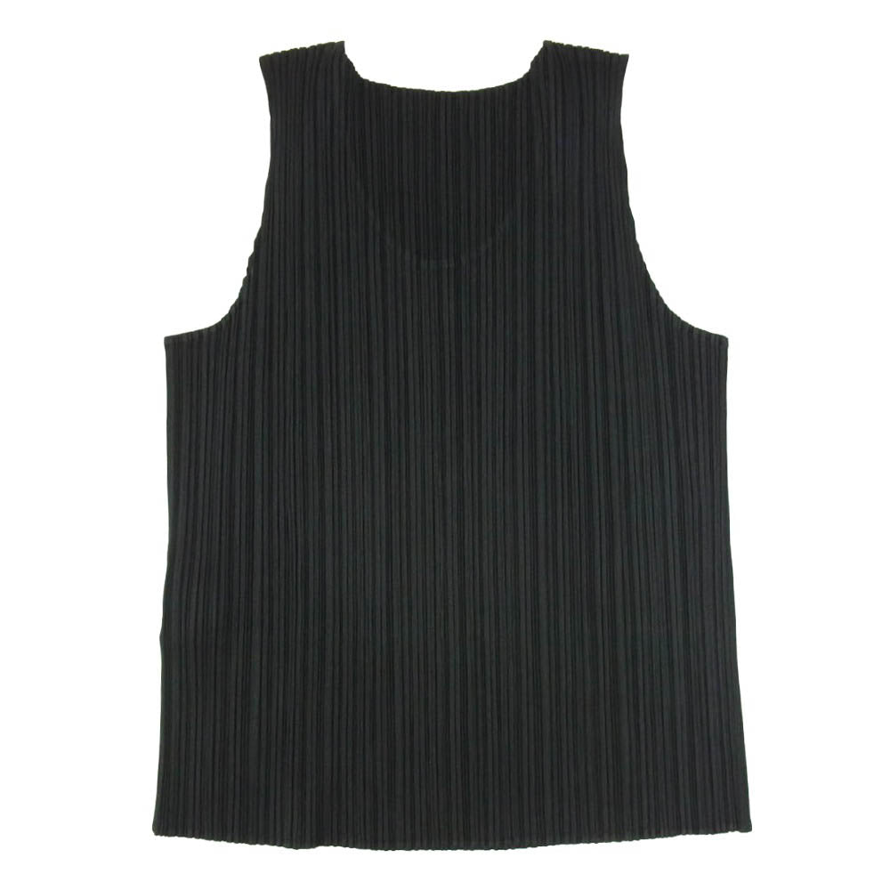 PLEATS PLEASE プリーツプリーズ イッセイミヤケ PP51-JK751 プリーツ加工 星屑 天の川 ノースリーブ カットソー ブラック系 3【中古】
