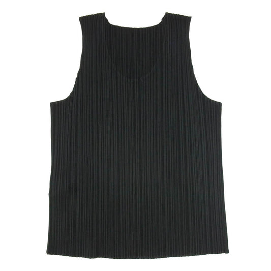 PLEATS PLEASE プリーツプリーズ イッセイミヤケ PP51-JK751 プリーツ加工 星屑 天の川 ノースリーブ カットソー ブラック系 3【中古】