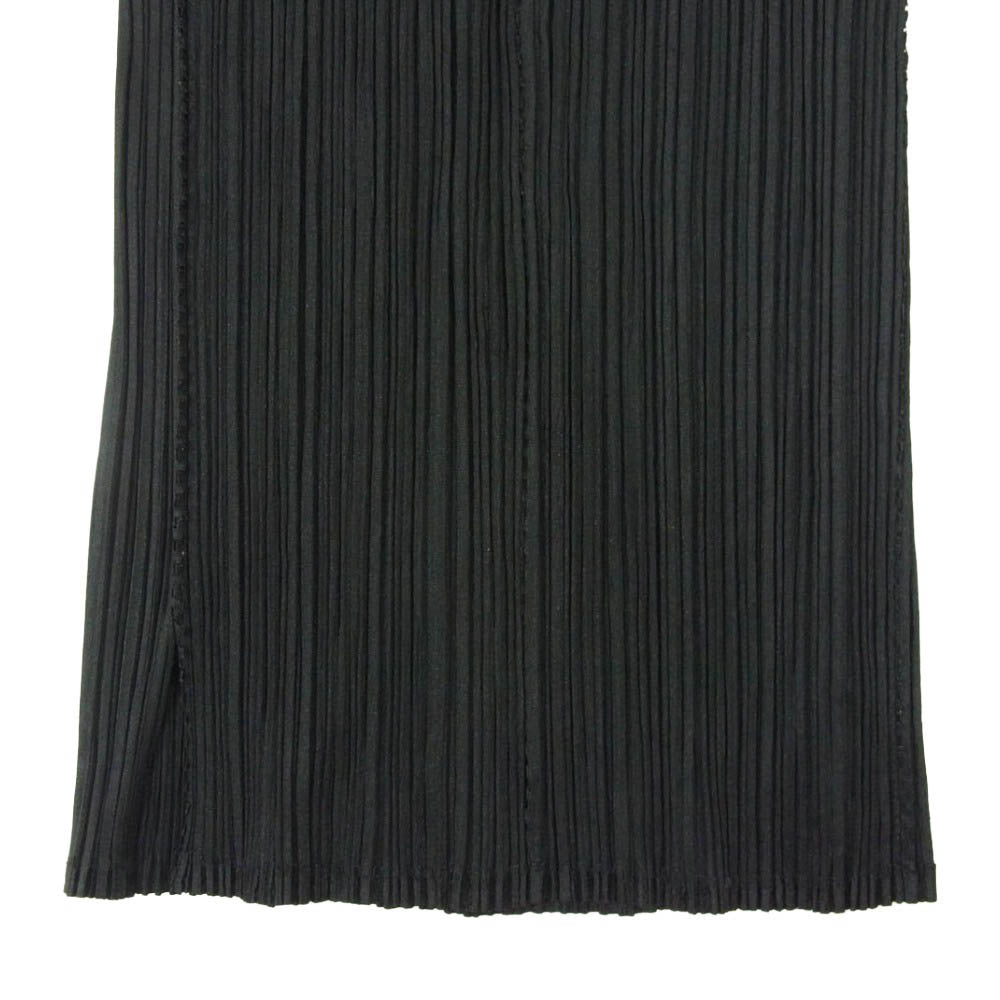 PLEATS PLEASE プリーツプリーズ イッセイミヤケ PP41-JF205 プリーツ加工 クロップド パンツ ブラック系 3【中古】