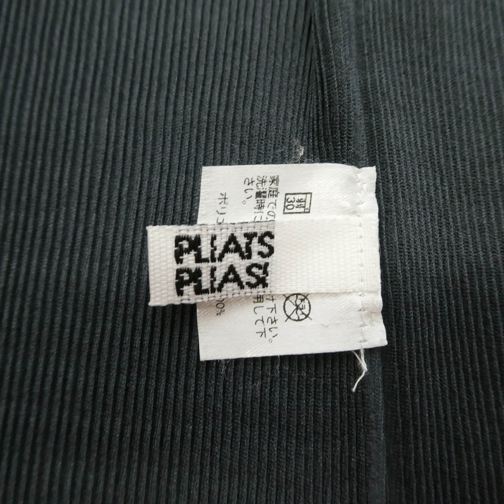 PLEATS PLEASE プリーツプリーズ イッセイミヤケ PP21FO303 プリーツ加工 細プリーツ カーディガン 半袖 グレー系 3【中古】