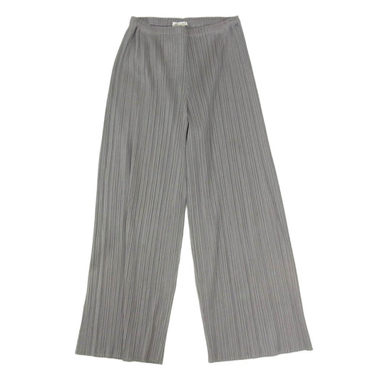 PLEATS PLEASE プリーツプリーズ イッセイミヤケ PP55-JF105 プリーツ加工 ロング パンツ グレー系 0 【中古】