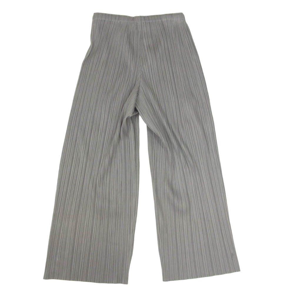 PLEATS PLEASE プリーツプリーズ イッセイミヤケ PP55-JF105 プリーツ加工 ロング パンツ グレー系 0 【中古】