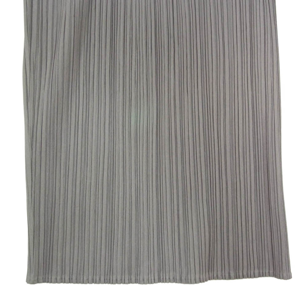 PLEATS PLEASE プリーツプリーズ イッセイミヤケ PP55-JF105 プリーツ加工 ロング パンツ グレー系 0 【中古】