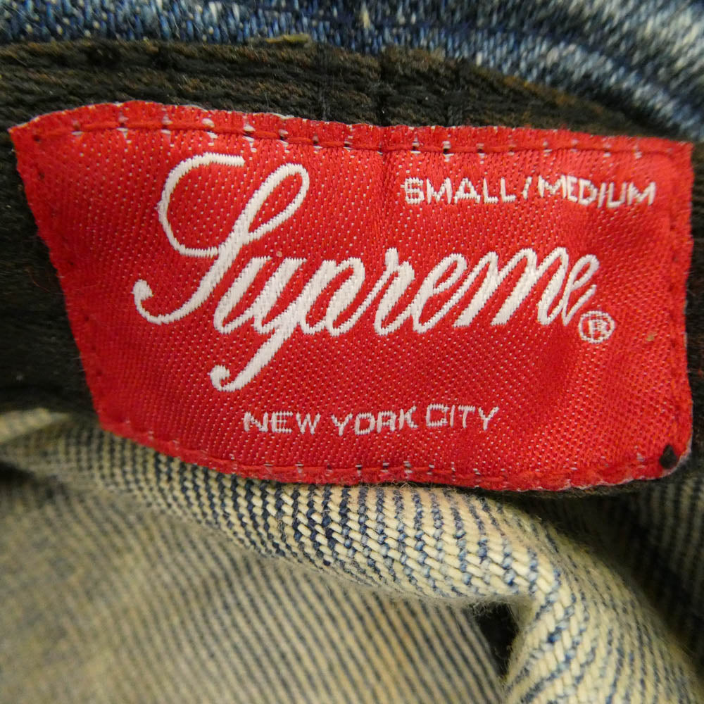Supreme シュプリーム 24SS Chino Twill Crusher Hat Dirty Indigo チノツイル クラッシャー ダーティーインディゴ バケットハット 帽子 ブルー系 S/M【中古】