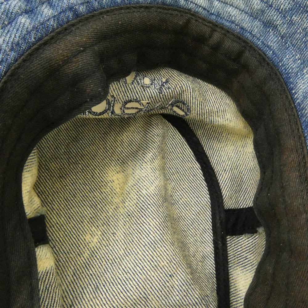 Supreme シュプリーム 24SS Chino Twill Crusher Hat Dirty Indigo チノツイル クラッシャー ダーティーインディゴ バケットハット 帽子 ブルー系 S/M【中古】