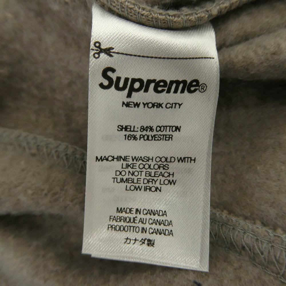Supreme シュプリーム 22AW small box cargo sweatpant スモールボックスロゴ カーゴ スウェット パンツ チャコール系 M【中古】