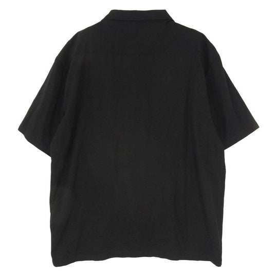 サタデーズ ニューヨークシティ BTG-53010-A Solid Rayon Open Collar Shirt ソリッド レーヨン オープンカラー 開襟 半袖 シャツ ブラック系 XL【中古】