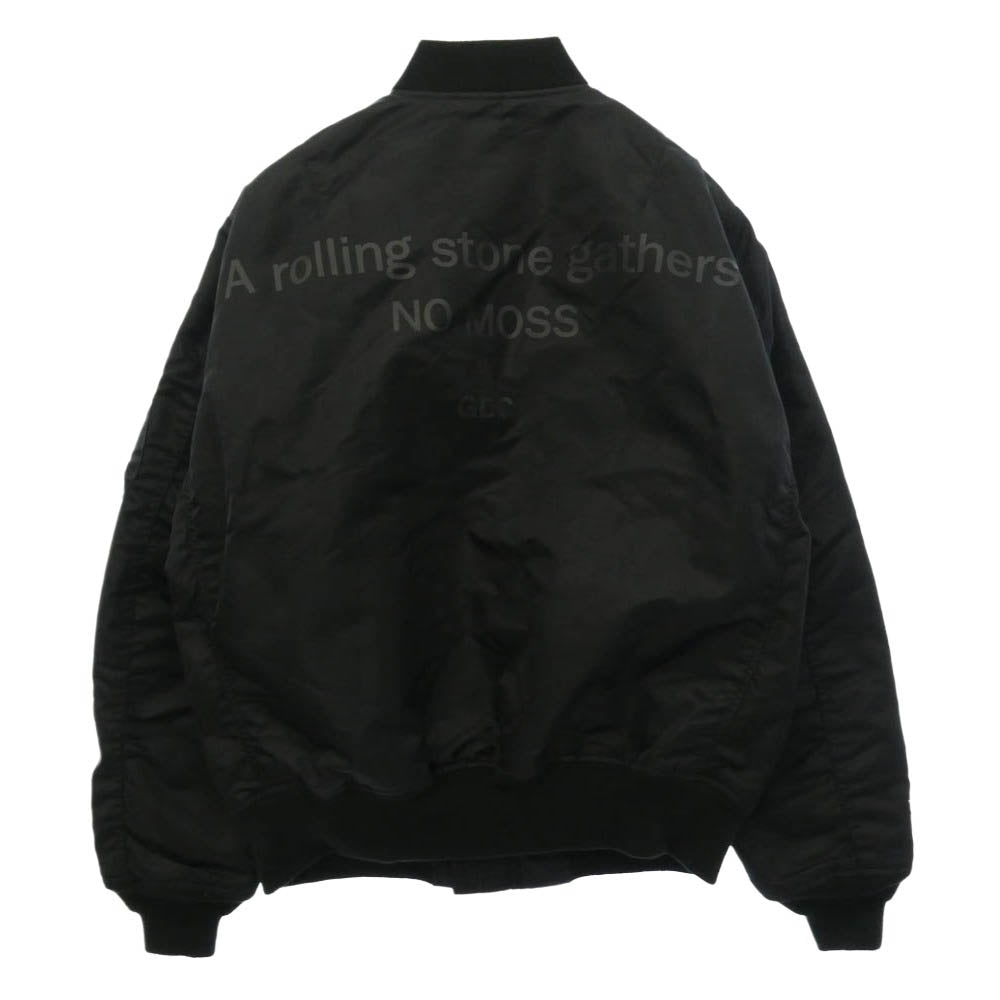 AVIREX アヴィレックス GDC ジーディーシー 25AW 783-5252039 × GDC ジーディーシー MA-1 ナイロン ボンバージャケット ブラック系 XL【中古】