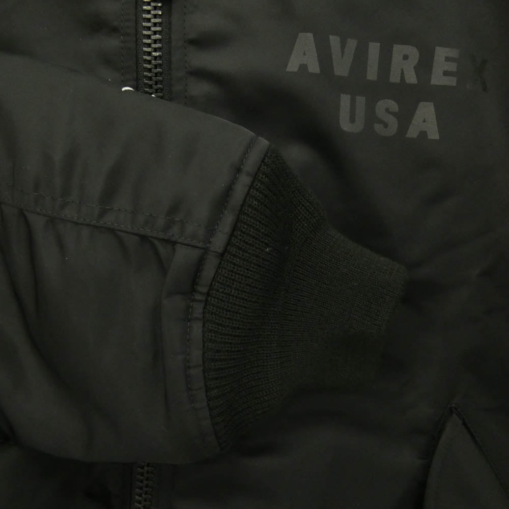 AVIREX アヴィレックス GDC ジーディーシー 25AW 783-5252039 × GDC ジーディーシー MA-1 ナイロン ボンバージャケット ブラック系 XL【中古】