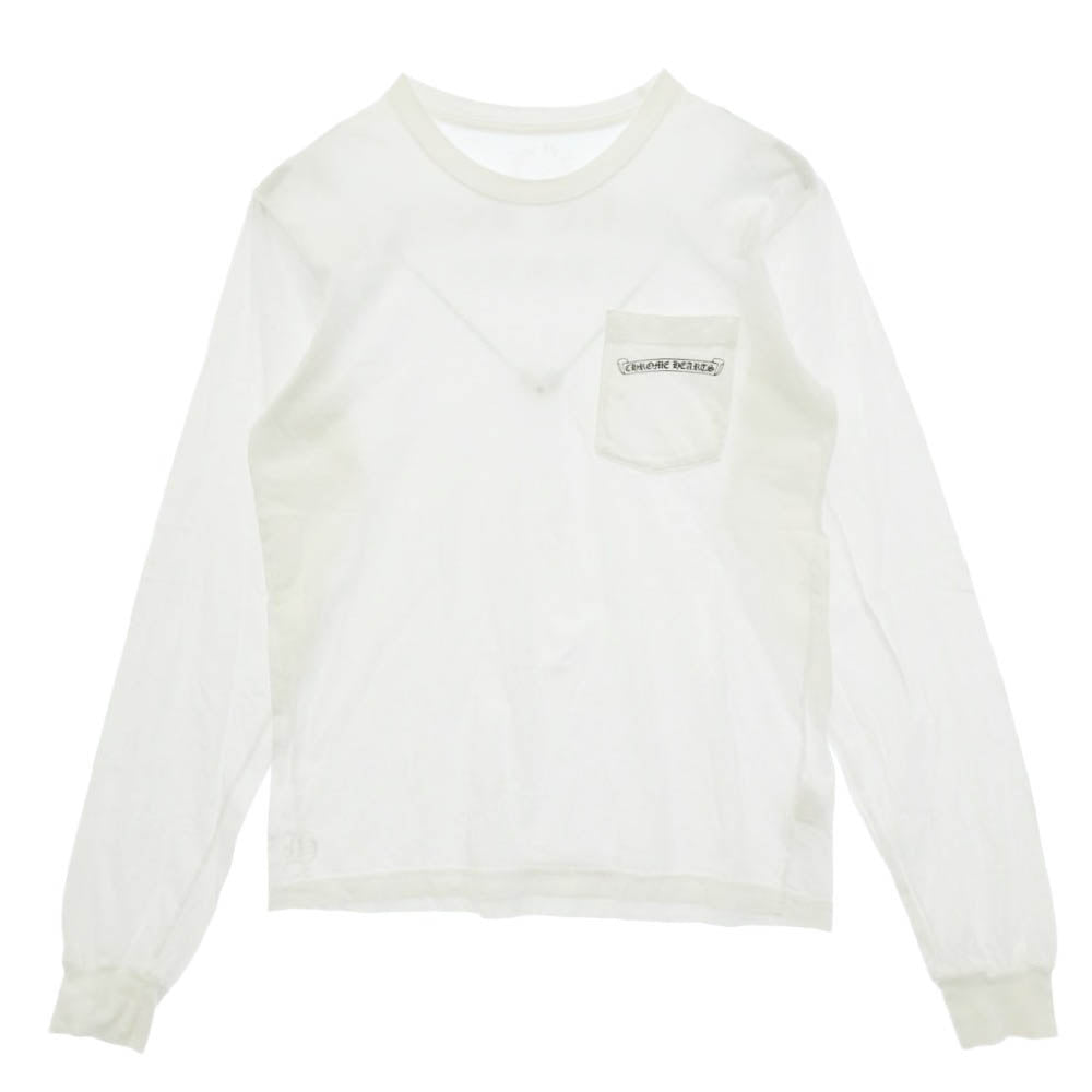 CHROME HEARTS クロムハーツ（原本無） ARCH Logo USA L/S アーチロゴ プリント 長袖 Tシャツ カットソー ホワイト系 M【中古】