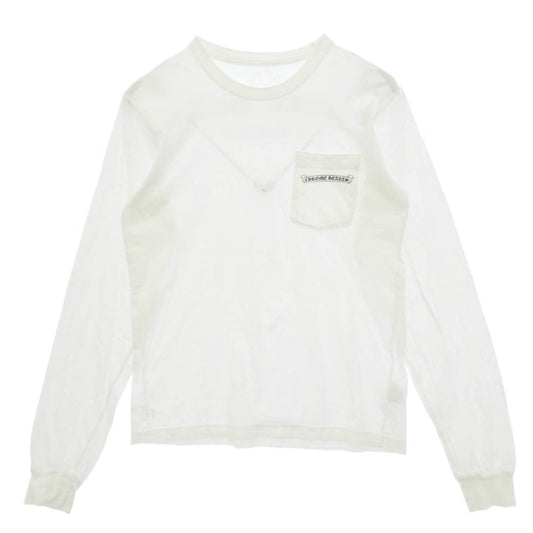 CHROME HEARTS クロムハーツ（原本無） ARCH Logo USA L/S アーチロゴ プリント 長袖 Tシャツ カットソー ホワイト系 M【中古】