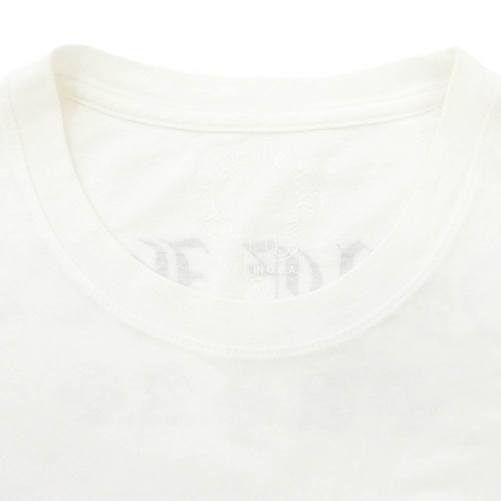 CHROME HEARTS クロムハーツ（原本無） ARCH Logo USA L/S アーチロゴ プリント 長袖 Tシャツ カットソー ホワイト系 M【中古】