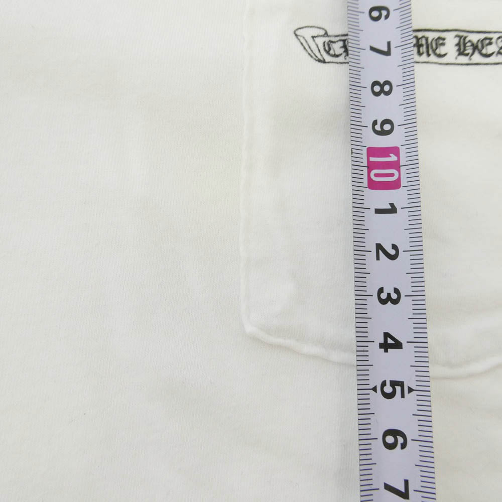 CHROME HEARTS クロムハーツ（原本無） ARCH Logo USA L/S アーチロゴ プリント 長袖 Tシャツ カットソー ホワイト系 M【中古】