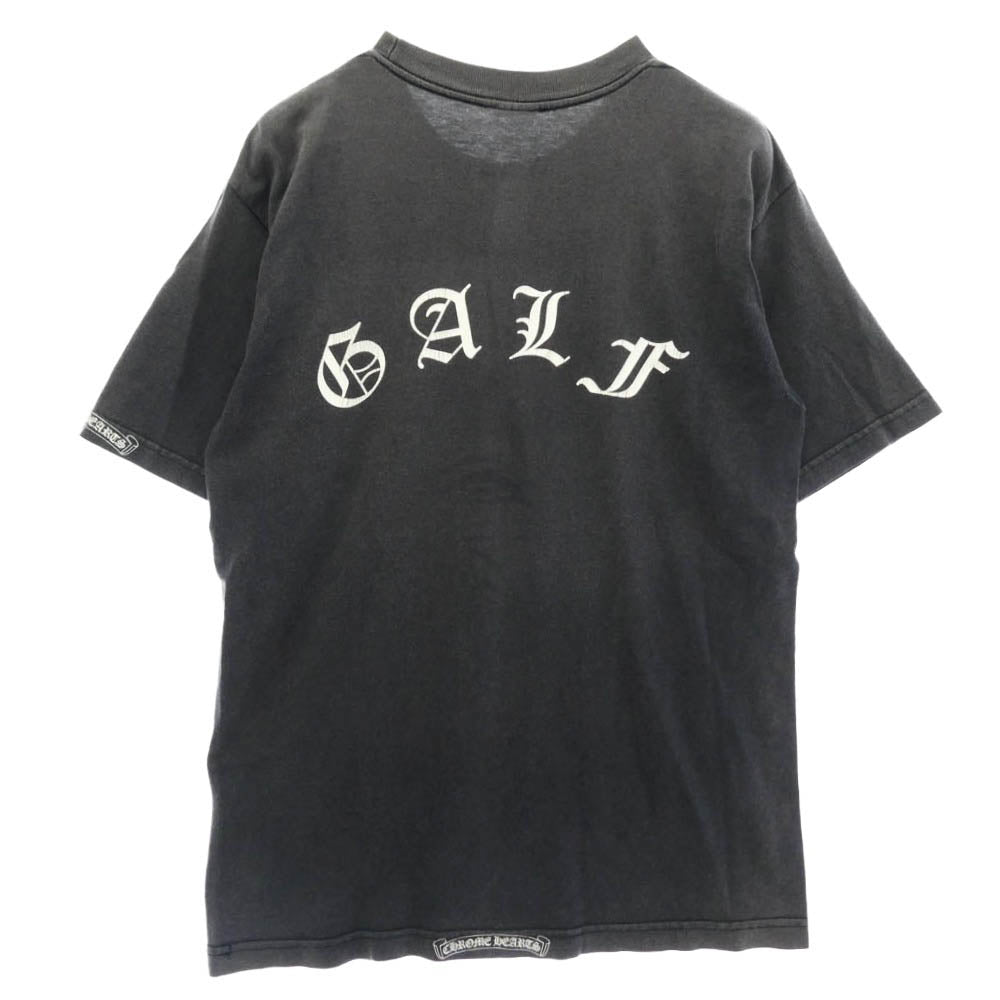 CHROME HEARTS クロムハーツ（原本無） OLD GALF S/S TEE ガルフ バック プリント 半袖 Tシャツ カットソー グレー系 M【中古】