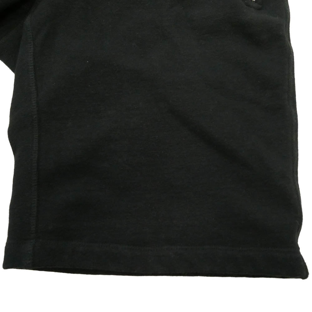 CHROME HEARTS クロムハーツ（原本無） Y NOT CHプラス レザーパッチ付き スウェット ハーフ パンツ ブラック系 M【中古】