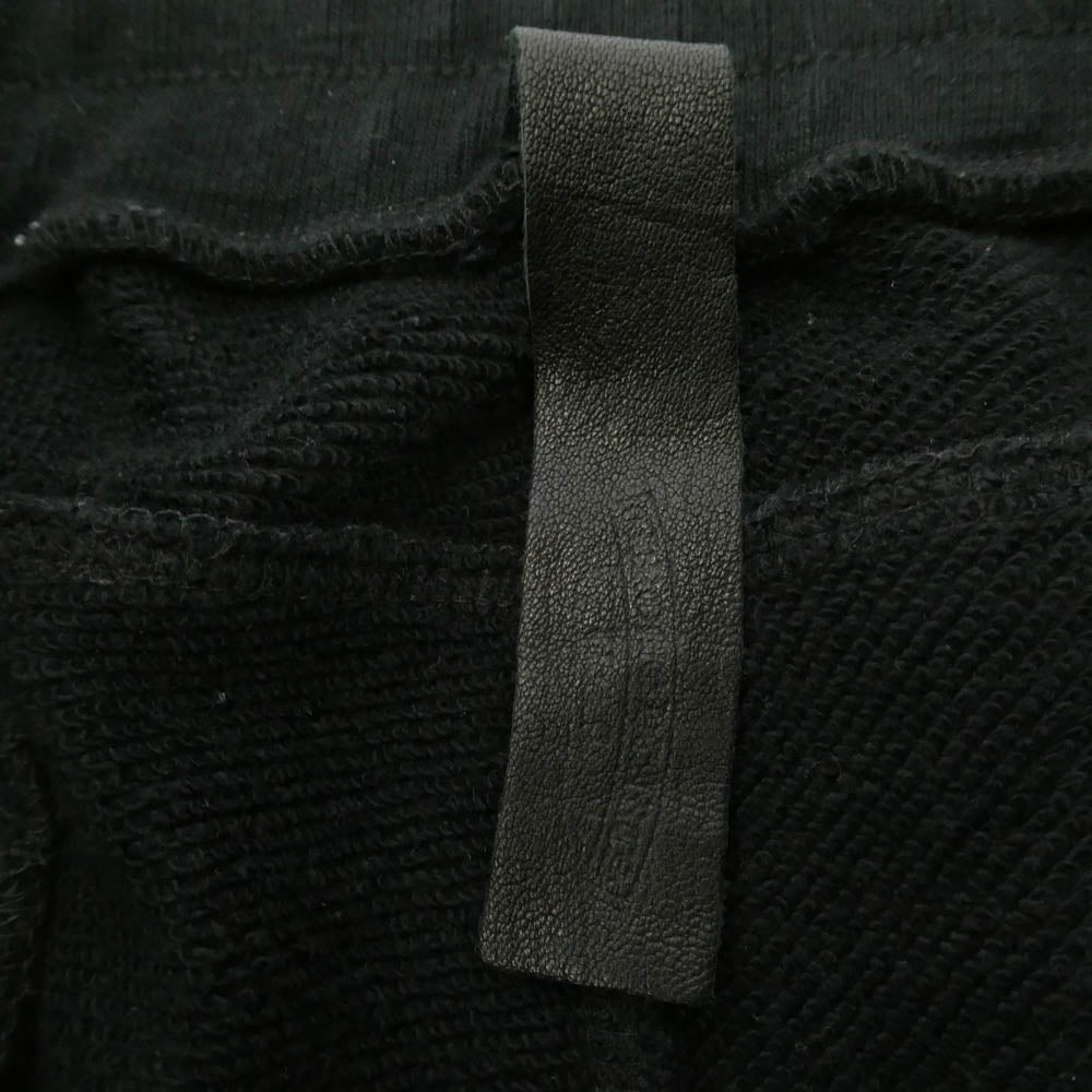 CHROME HEARTS クロムハーツ（原本無） Y NOT CHプラス レザーパッチ付き スウェット ハーフ パンツ ブラック系 M【中古】
