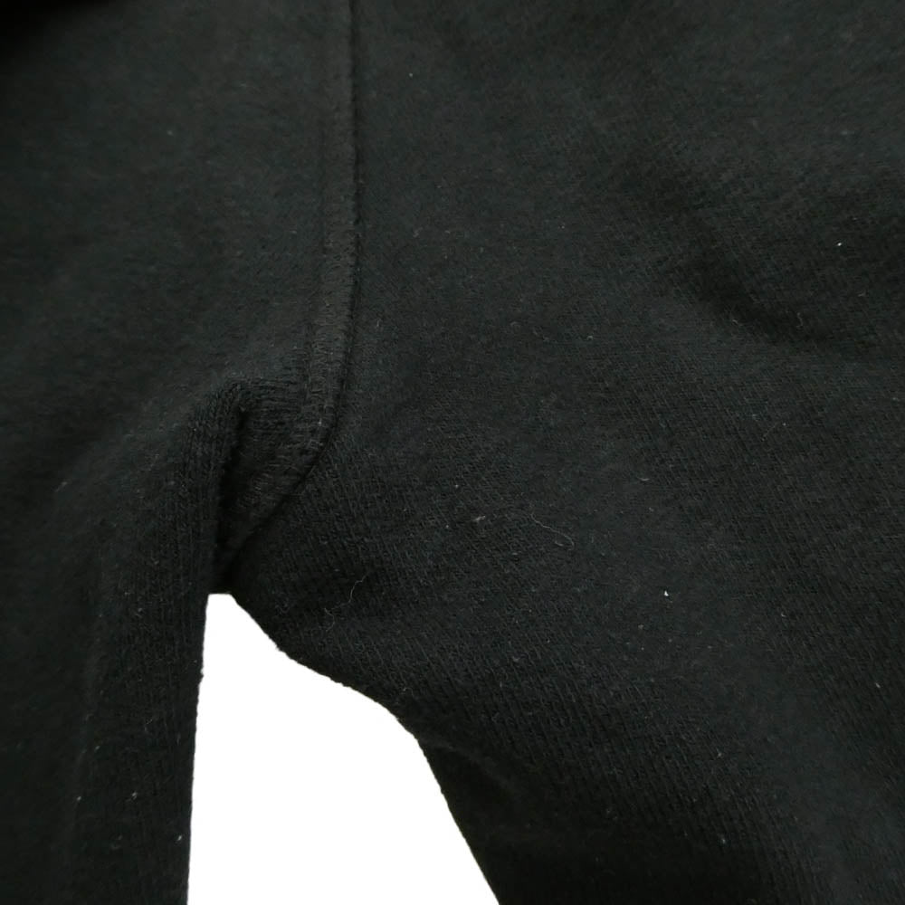CHROME HEARTS クロムハーツ（原本無） Y NOT CHプラス レザーパッチ付き スウェット ハーフ パンツ ブラック系 M【中古】